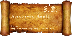 Brandenburg Margit névjegykártya